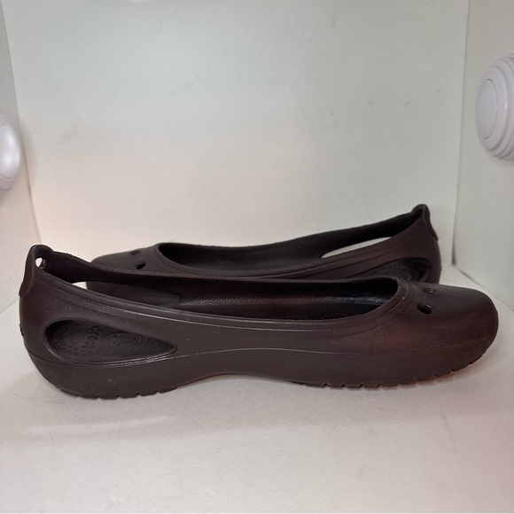 Crocs Kadee Ballet Flats Shoes Women's Sz 9 Brown Comfort Outdoor Casual Garden - Picture 4 of 9